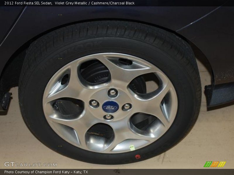 Violet Grey Metallic / Cashmere/Charcoal Black 2012 Ford Fiesta SEL Sedan
