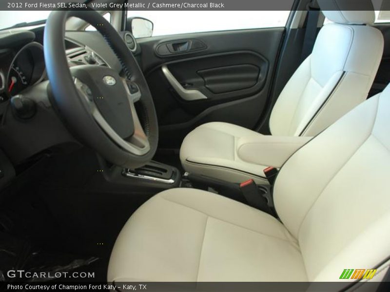 Violet Grey Metallic / Cashmere/Charcoal Black 2012 Ford Fiesta SEL Sedan