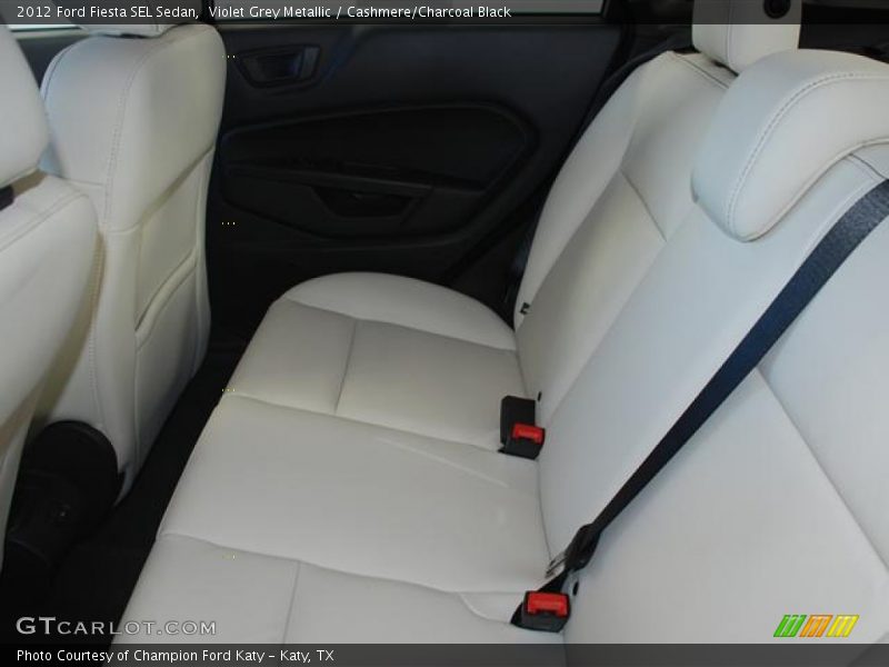 Violet Grey Metallic / Cashmere/Charcoal Black 2012 Ford Fiesta SEL Sedan