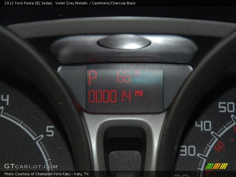 Violet Grey Metallic / Cashmere/Charcoal Black 2012 Ford Fiesta SEL Sedan