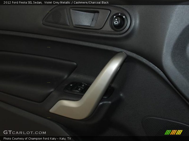Violet Grey Metallic / Cashmere/Charcoal Black 2012 Ford Fiesta SEL Sedan