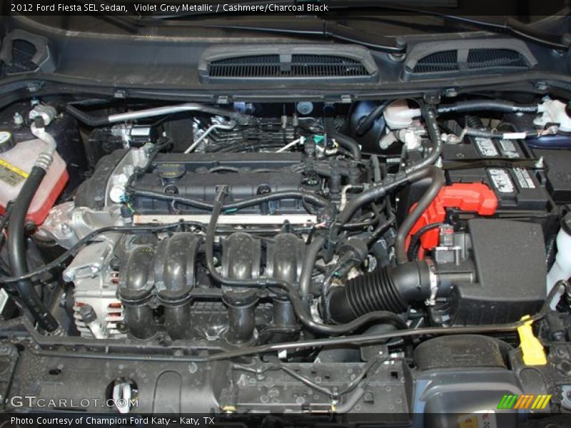 Violet Grey Metallic / Cashmere/Charcoal Black 2012 Ford Fiesta SEL Sedan