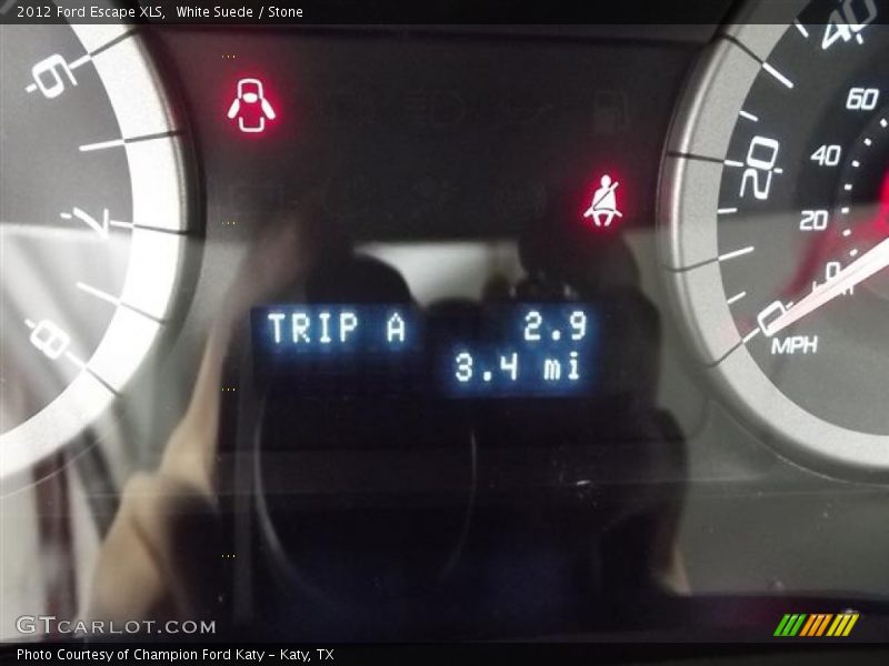 White Suede / Stone 2012 Ford Escape XLS