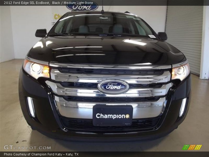 Black / Medium Light Stone 2012 Ford Edge SEL EcoBoost