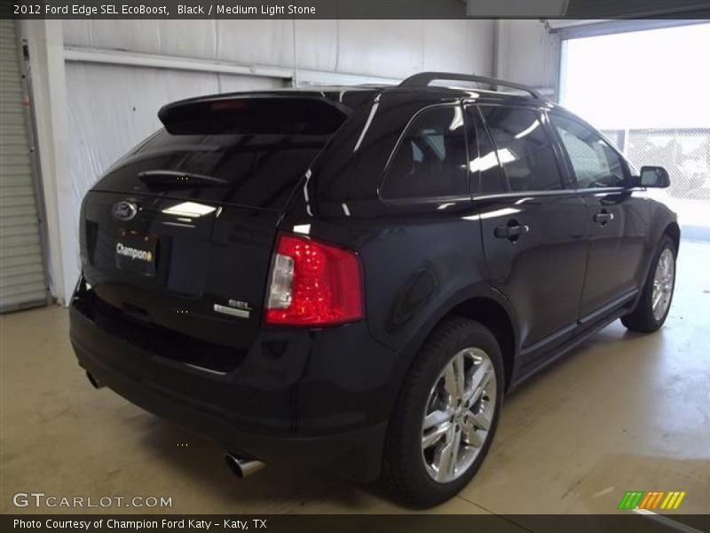 Black / Medium Light Stone 2012 Ford Edge SEL EcoBoost