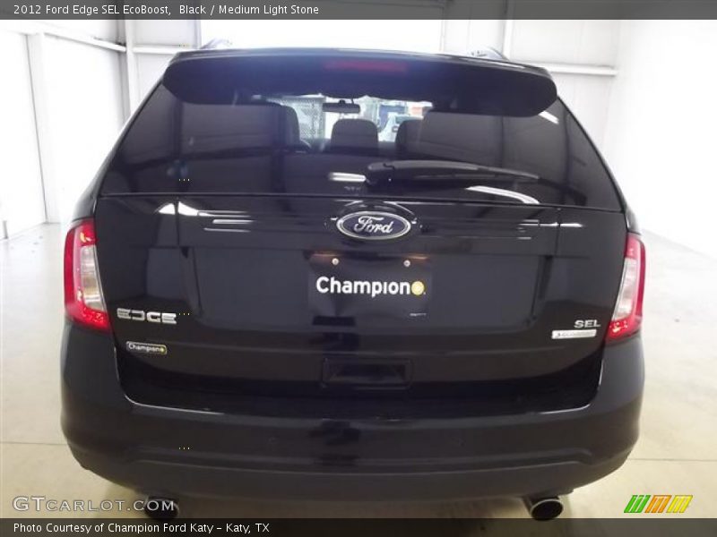Black / Medium Light Stone 2012 Ford Edge SEL EcoBoost