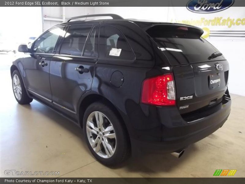 Black / Medium Light Stone 2012 Ford Edge SEL EcoBoost