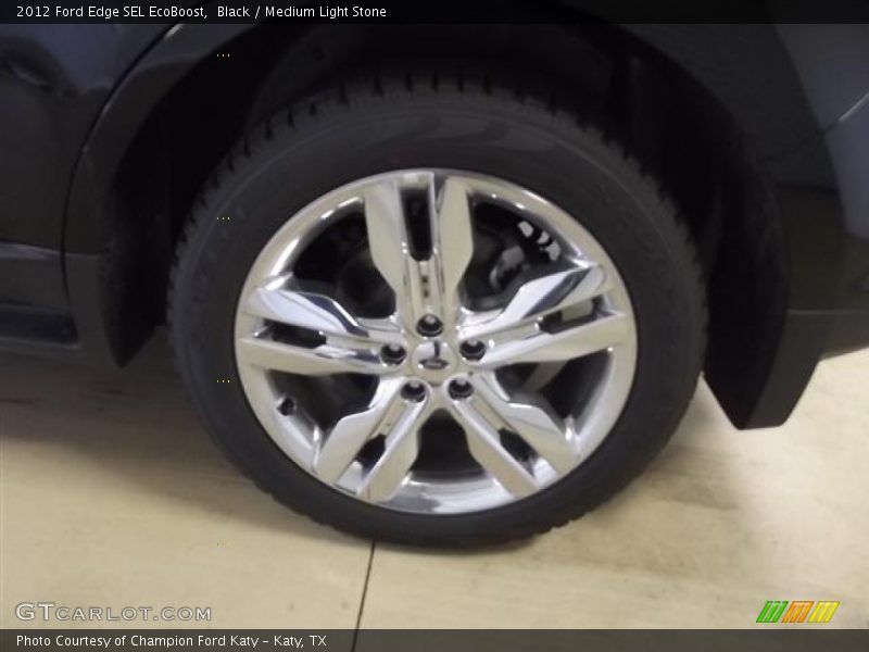 Black / Medium Light Stone 2012 Ford Edge SEL EcoBoost
