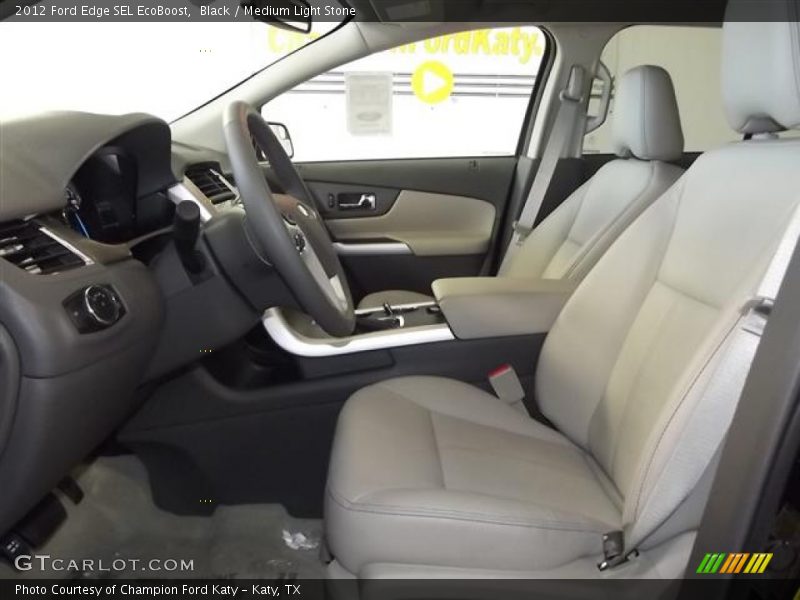 Black / Medium Light Stone 2012 Ford Edge SEL EcoBoost