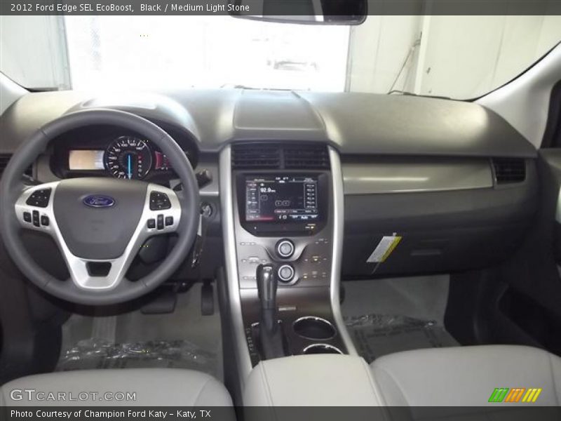 Black / Medium Light Stone 2012 Ford Edge SEL EcoBoost