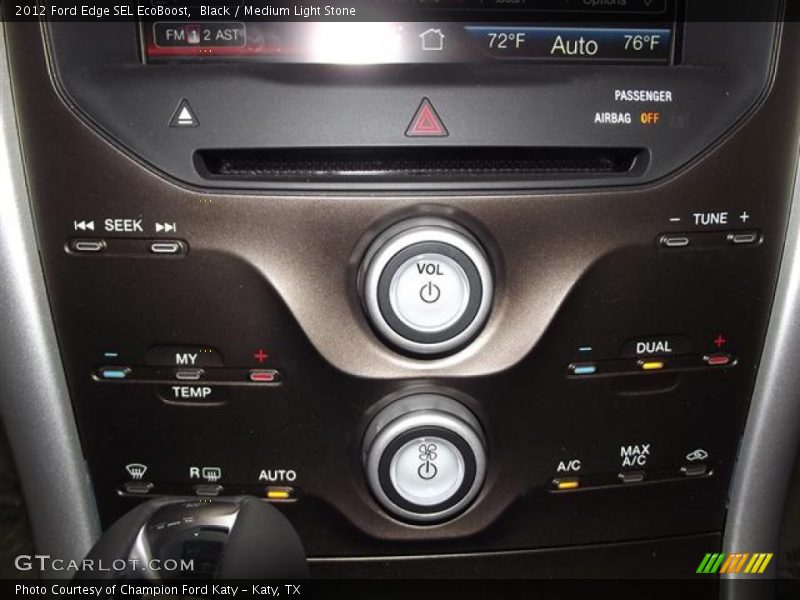 Black / Medium Light Stone 2012 Ford Edge SEL EcoBoost