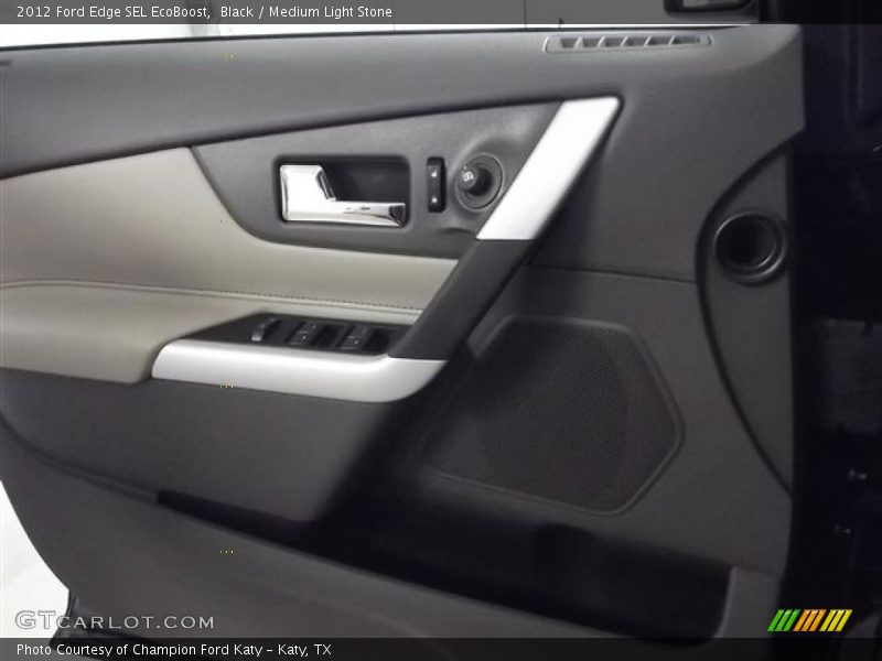 Black / Medium Light Stone 2012 Ford Edge SEL EcoBoost