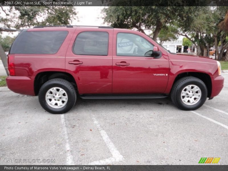 Sport Red Metallic / Light Tan 2007 GMC Yukon SLE