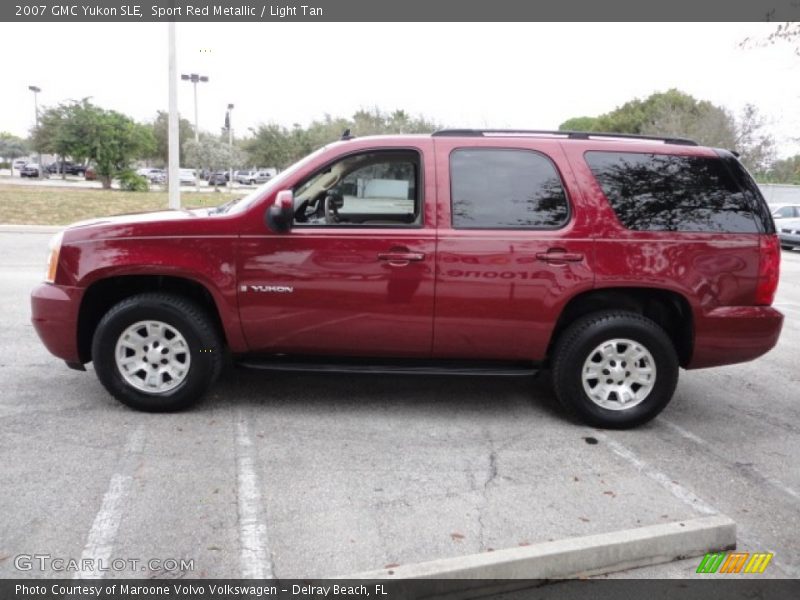 Sport Red Metallic / Light Tan 2007 GMC Yukon SLE