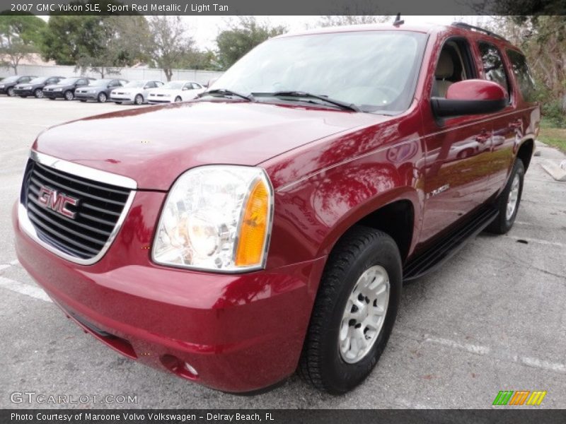 Sport Red Metallic / Light Tan 2007 GMC Yukon SLE