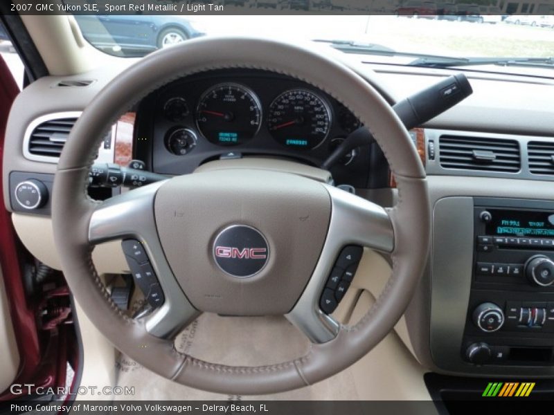 Sport Red Metallic / Light Tan 2007 GMC Yukon SLE