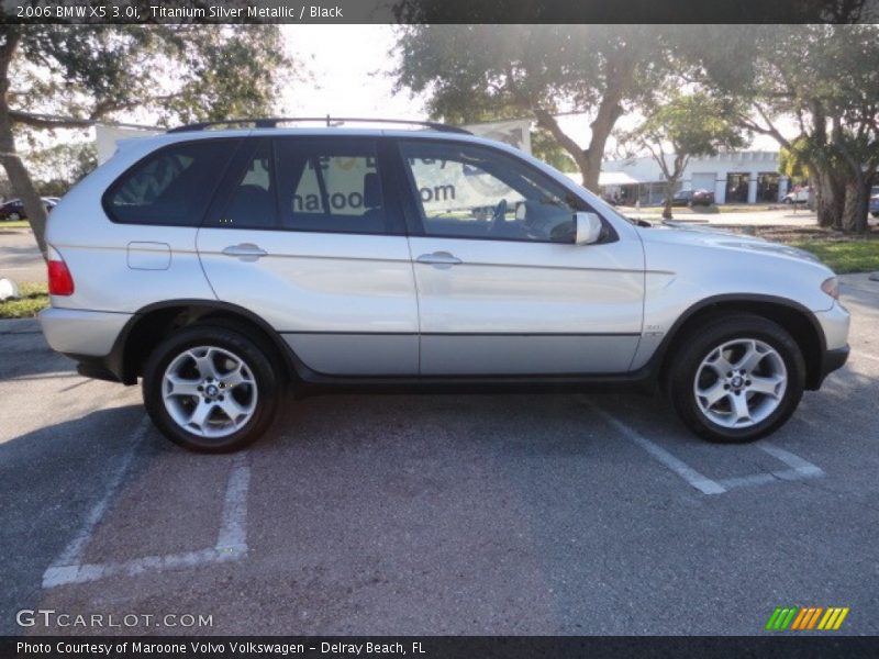 Titanium Silver Metallic / Black 2006 BMW X5 3.0i