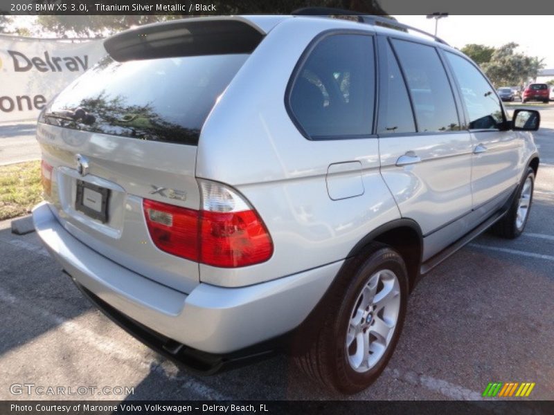 Titanium Silver Metallic / Black 2006 BMW X5 3.0i