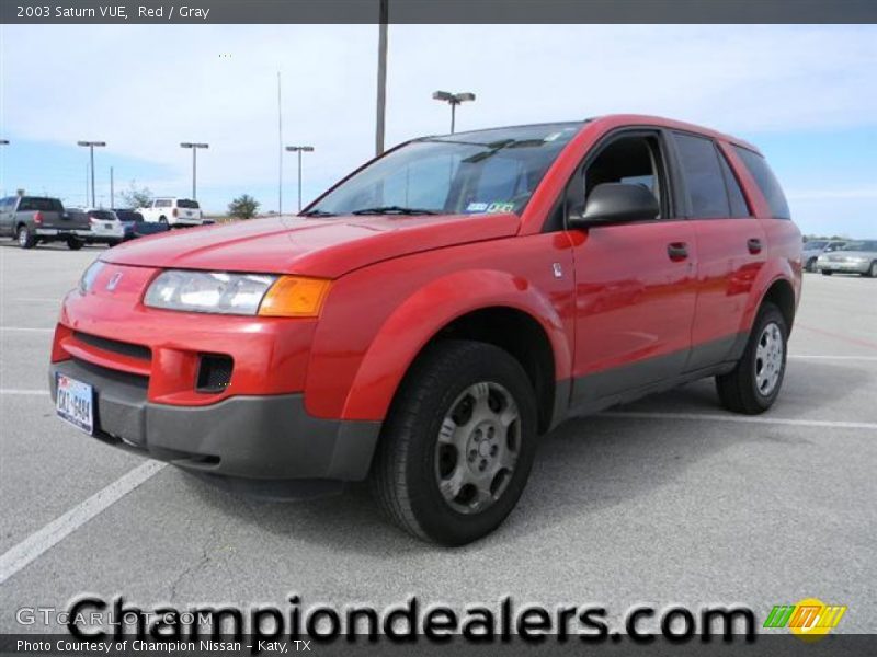 Red / Gray 2003 Saturn VUE