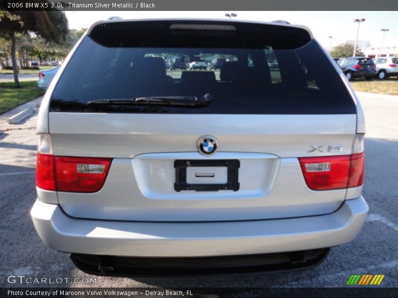 Titanium Silver Metallic / Black 2006 BMW X5 3.0i