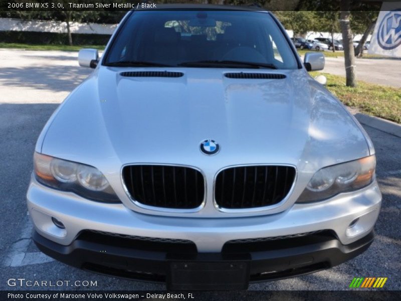 Titanium Silver Metallic / Black 2006 BMW X5 3.0i