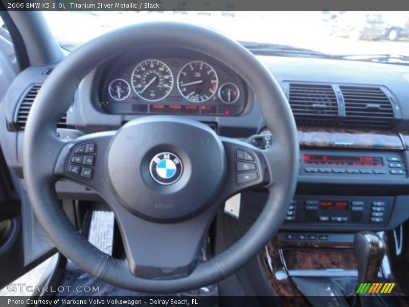 Titanium Silver Metallic / Black 2006 BMW X5 3.0i