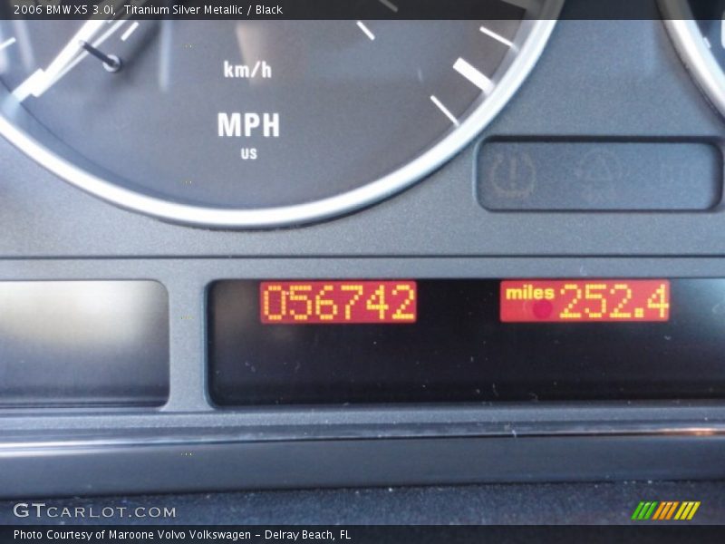 Titanium Silver Metallic / Black 2006 BMW X5 3.0i