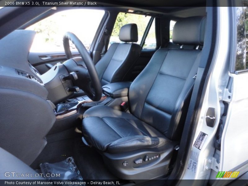Titanium Silver Metallic / Black 2006 BMW X5 3.0i
