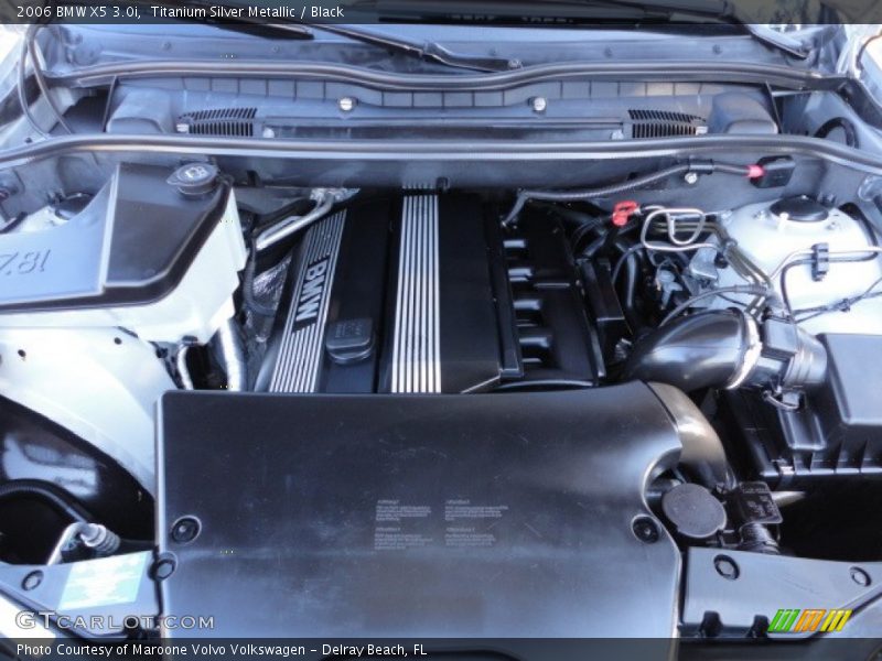 Titanium Silver Metallic / Black 2006 BMW X5 3.0i