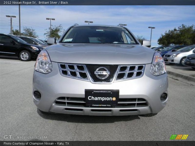 Brilliant Silver / Black 2012 Nissan Rogue SV