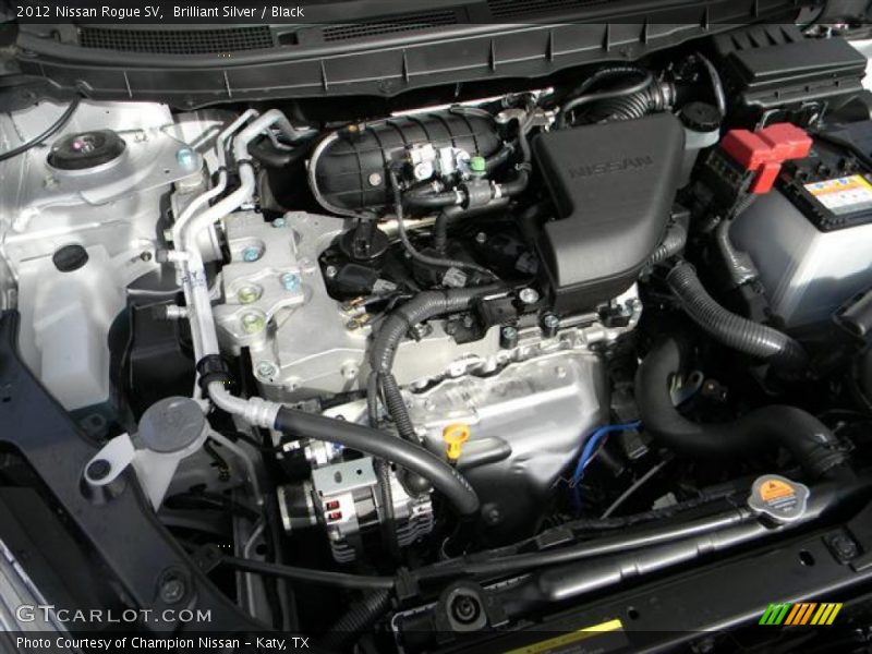 Brilliant Silver / Black 2012 Nissan Rogue SV