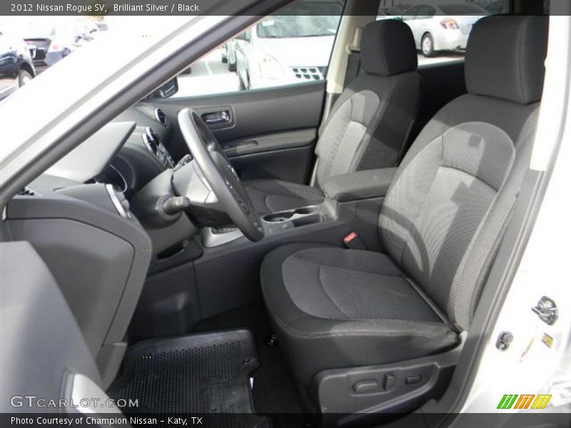 Brilliant Silver / Black 2012 Nissan Rogue SV