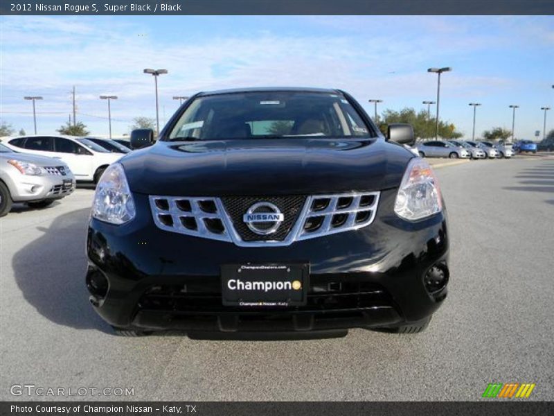 Super Black / Black 2012 Nissan Rogue S