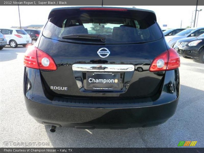 Super Black / Black 2012 Nissan Rogue S