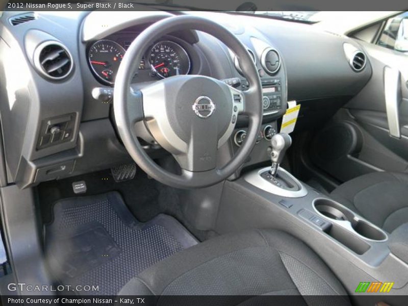 Super Black / Black 2012 Nissan Rogue S