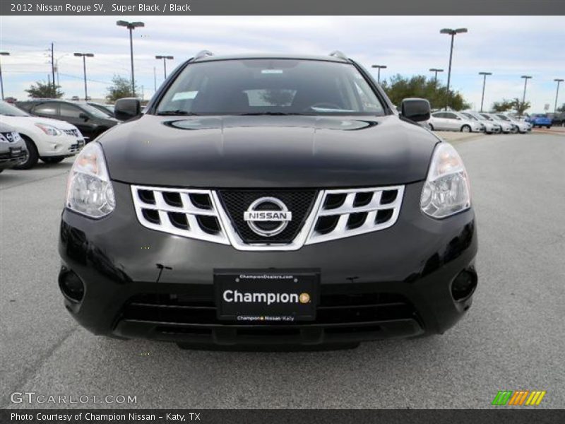 Super Black / Black 2012 Nissan Rogue SV