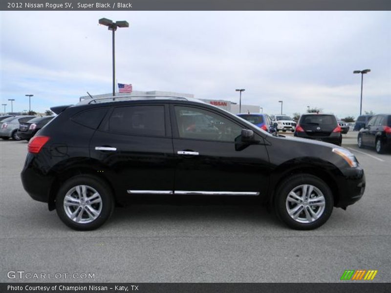 Super Black / Black 2012 Nissan Rogue SV