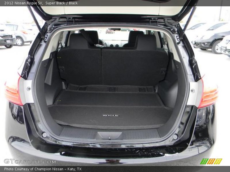Super Black / Black 2012 Nissan Rogue SV