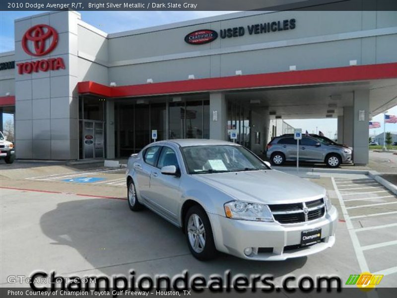 Bright Silver Metallic / Dark Slate Gray 2010 Dodge Avenger R/T