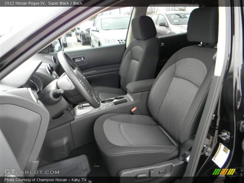 Super Black / Black 2012 Nissan Rogue SV
