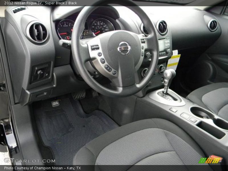Super Black / Black 2012 Nissan Rogue SV