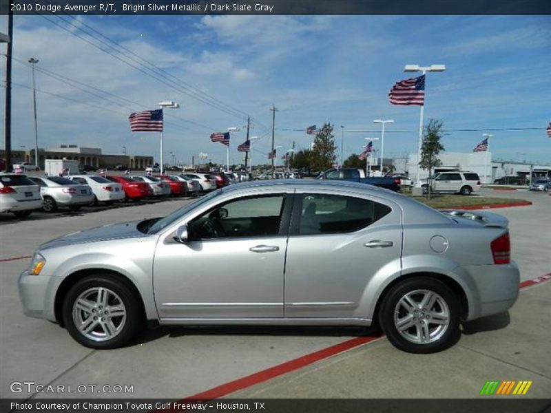 Bright Silver Metallic / Dark Slate Gray 2010 Dodge Avenger R/T