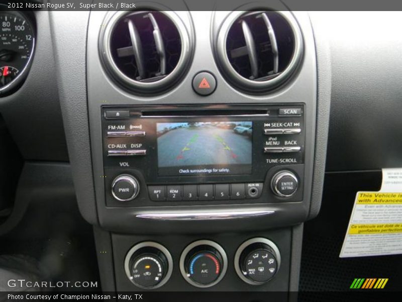 Super Black / Black 2012 Nissan Rogue SV