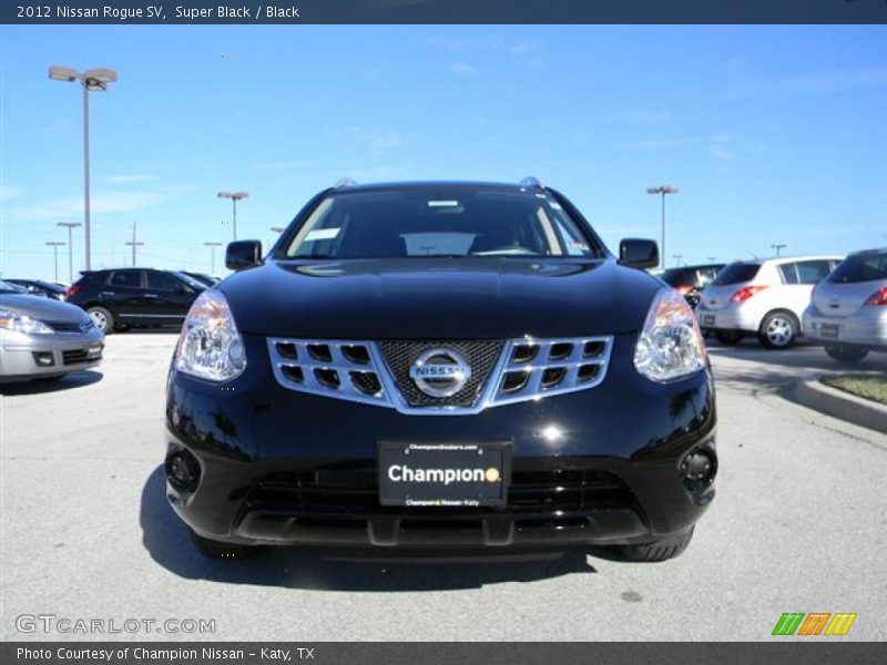 Super Black / Black 2012 Nissan Rogue SV