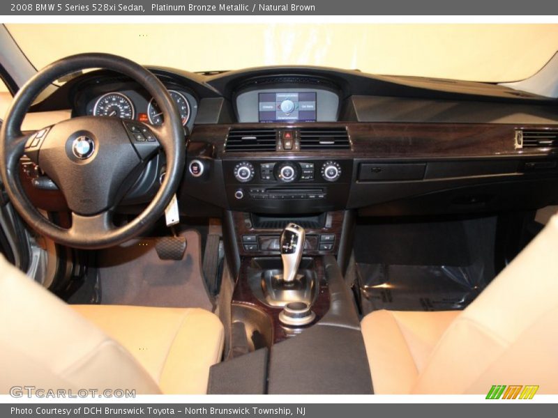 Platinum Bronze Metallic / Natural Brown 2008 BMW 5 Series 528xi Sedan