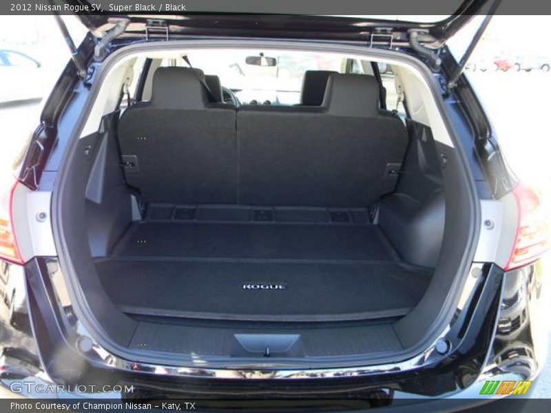 Super Black / Black 2012 Nissan Rogue SV