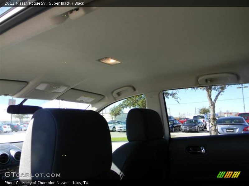 Super Black / Black 2012 Nissan Rogue SV
