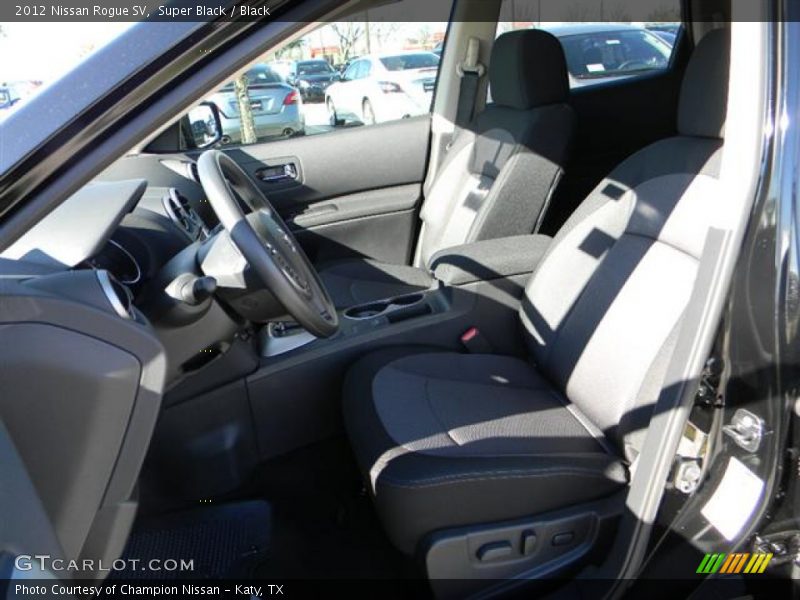 Super Black / Black 2012 Nissan Rogue SV