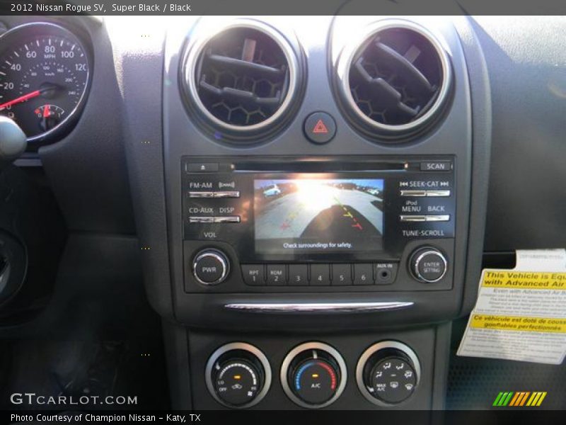 Super Black / Black 2012 Nissan Rogue SV