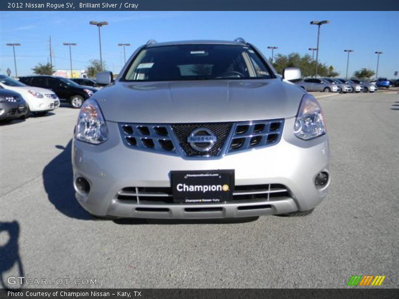 Brilliant Silver / Gray 2012 Nissan Rogue SV
